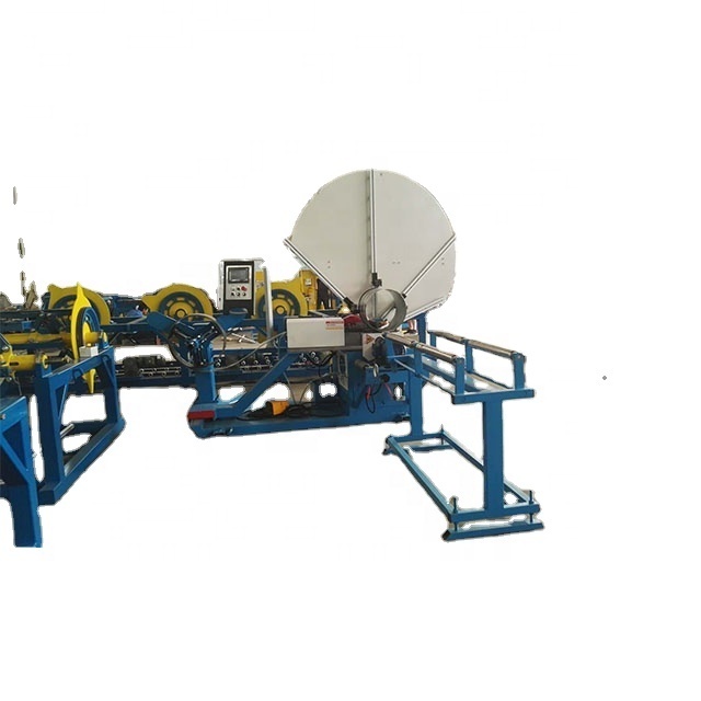 Automatic spiral air duct machine Spiral seam thin wall pipe Iron spread-wing spiral pipe making machine