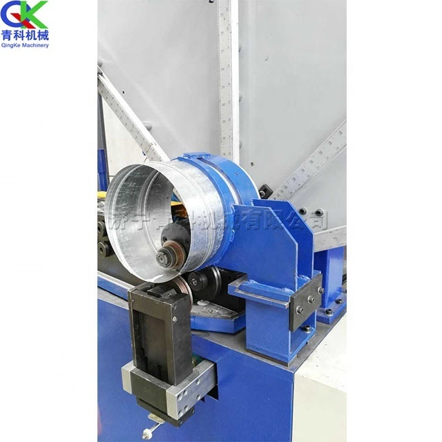 Automatic spiral air duct machine Spiral seam thin wall pipe Iron spread-wing spiral pipe making machine