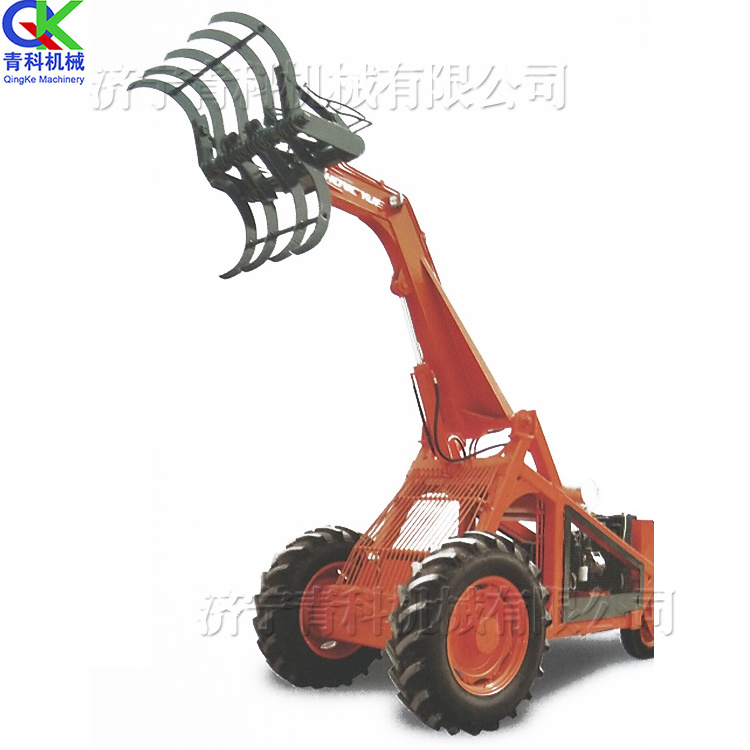 Large sugar cane loader corn stalk catcher crop handling loader with high efficiency