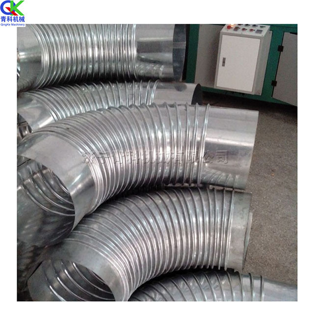 Stainless steel corrugated elbow machine metal ventilation pipe chimney elbow machine