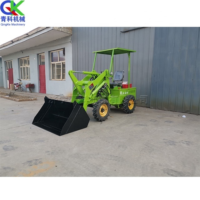 Earth moving machinery High efficiency electric wheel loader bulk sand shovel loading small forklift truck