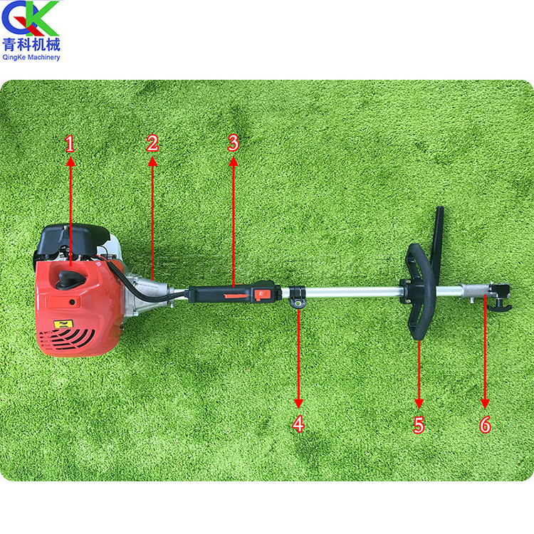 Soccer field artificial turf sweeper Gasoline lawn grooming tool High quality nylon brush