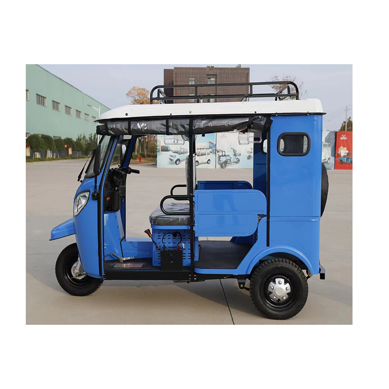 Electric three-wheeled scenic spot sightseeing vehicle 6-seater ride-on electric tricycle Single row tuk-tuk sightseeing vehicle