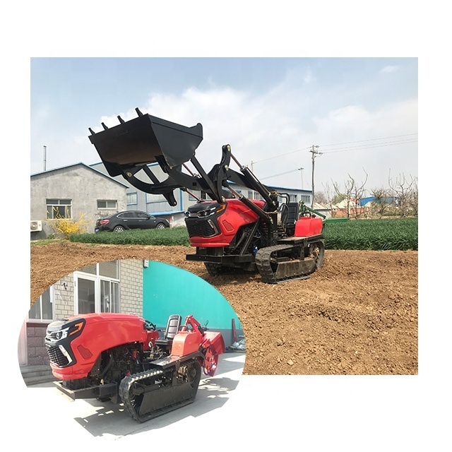 50HP/60HP/120HP Mini Crawler Bulldozer Small transporters Agricultural mountain rotary tiller Small tractor