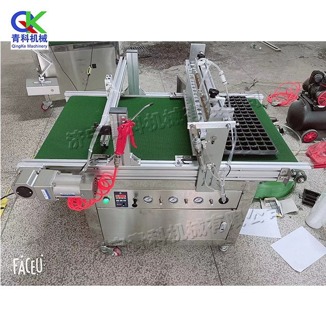 220V pepper / tomato seedling sowing machine Automatic line cavity seeding machine Greenhouse vegetable seedling seeding tool