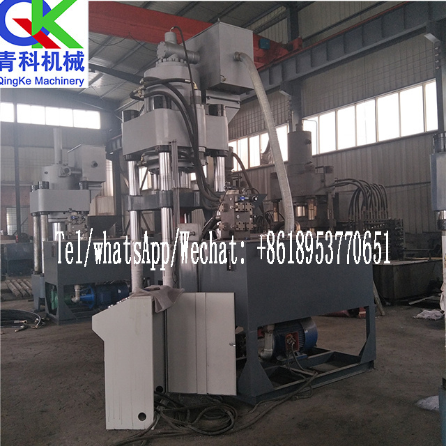 Automatic iron scraps forming chip cake pressing block machine scrap metal scrap briquette pressing and forming machine