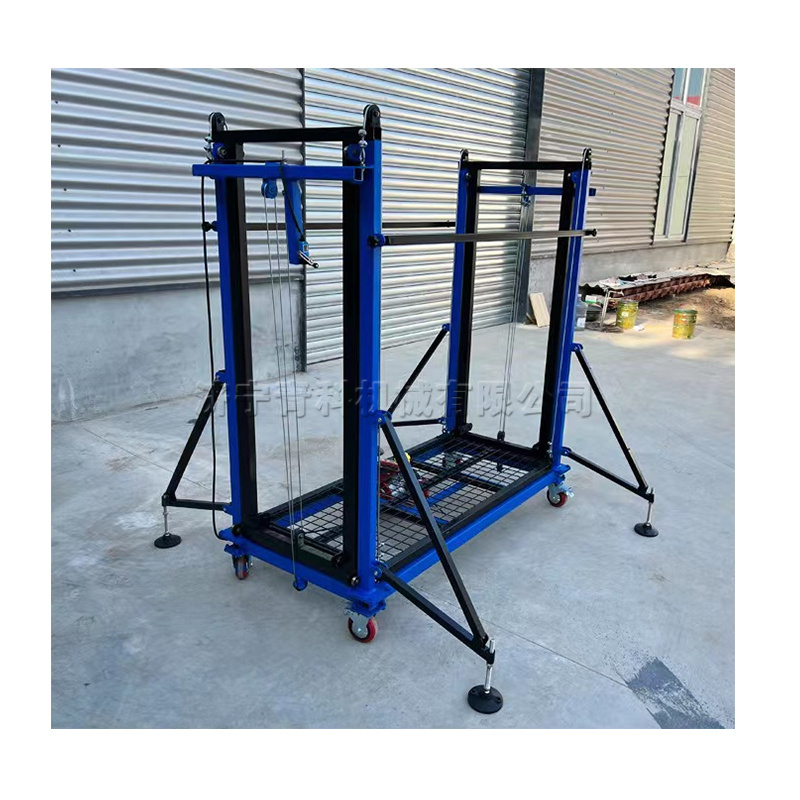 Remote control mobile electric scaffolding folding lifting platform 6M decoration construction with freight elevator lifts