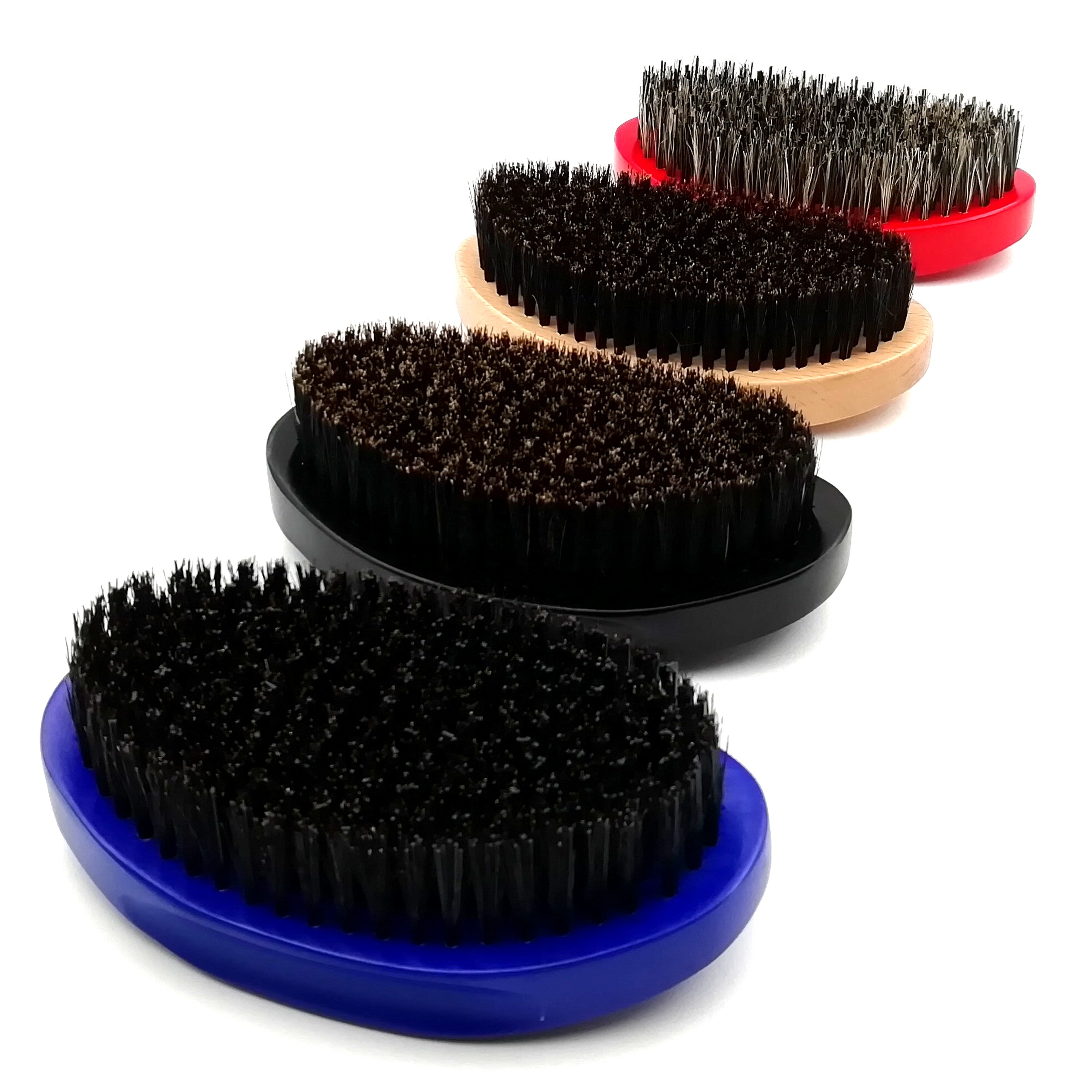 Cheap Custom 360 Curved Wave Brush Medium Hard Boar Bristle Classic Styling Wooden Wave Brush For Man