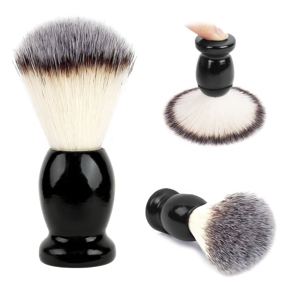 Hot Selling Eco-friendly Shaving Brush wood rasierpinsel Badger beard Shaving Brush Wholesale  Shaving Brush Set