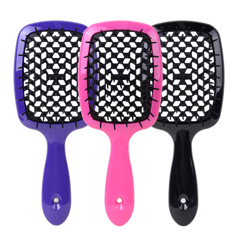 Wholesale Customized Logo ABS Detangling Vent Shower Hair Brush for Curly Thick Straight Hair