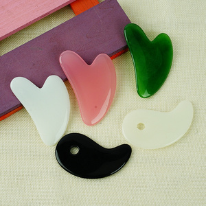 Wholesale Hot Selling New Gua Sha Board Pink Body Massager Stone Rose Jade Guasha facial tool