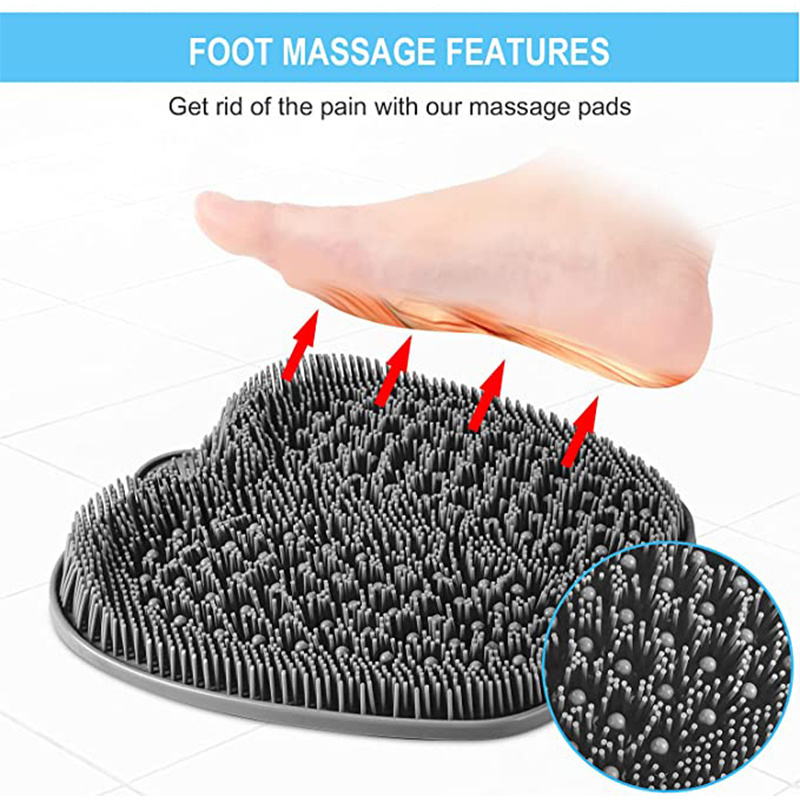 Wholesale Non Slip Suction Cups For Feet Exfoliator Silicone Shower Foot  Scrubber