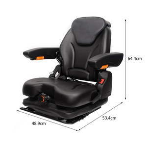 Grammer grammer forklift seat with a low-profile mechanical suspension