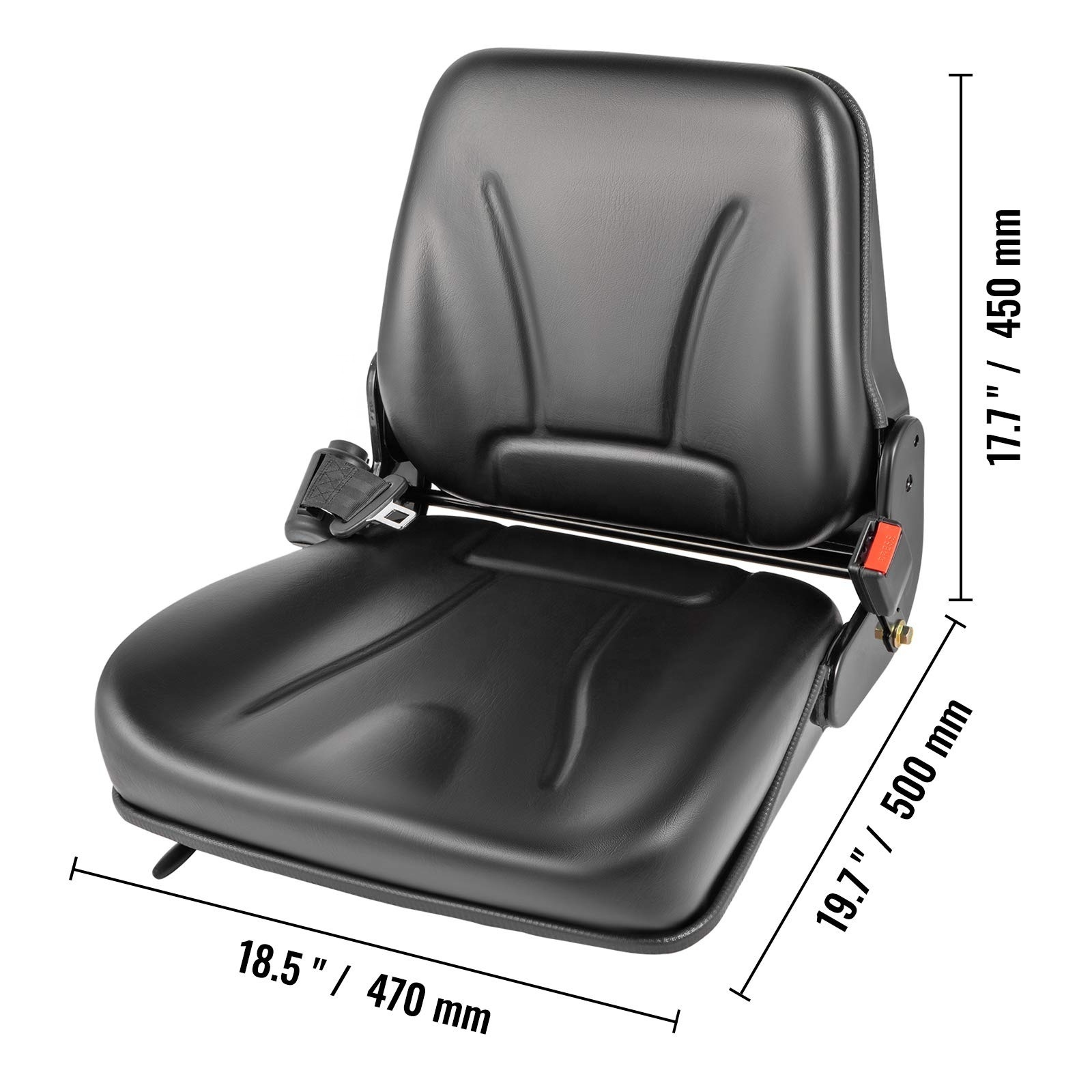 Univers Forklift Operator Work Replacement Forklift Seat with Seat Belt for Toyota Nissan Heli Lonking BYD Forklift Truck