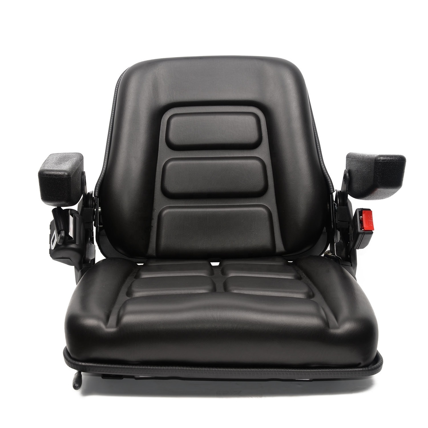 Fold Down Forklift Seat  Full Suspension Adjustable Seat for Excavator,Tractor, Skid Loader, Backhoe Dozer Telehandler