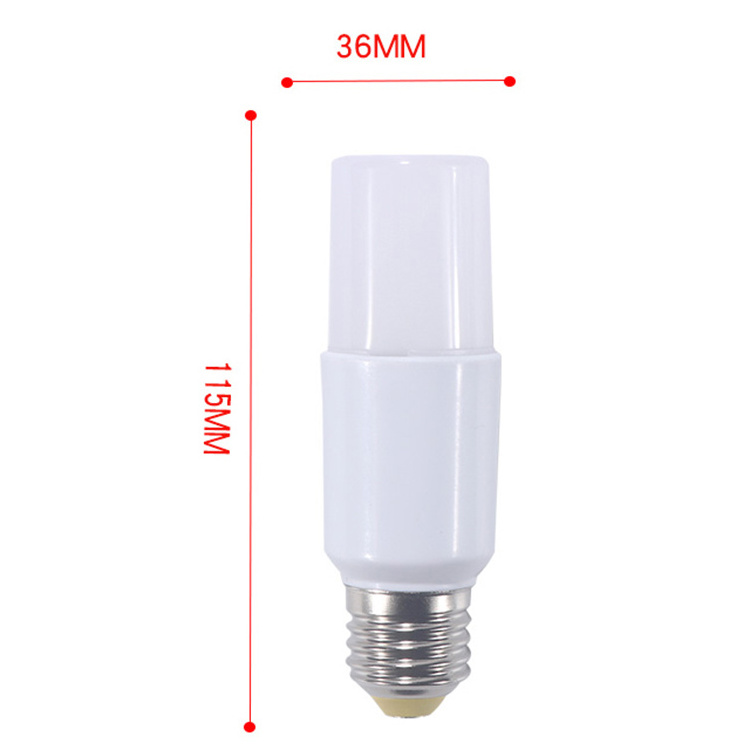 Popular 110v 230v 13W E27 Plastic white bulb 3000k 4000k  Aluminum lamp body rocket led stick bulb