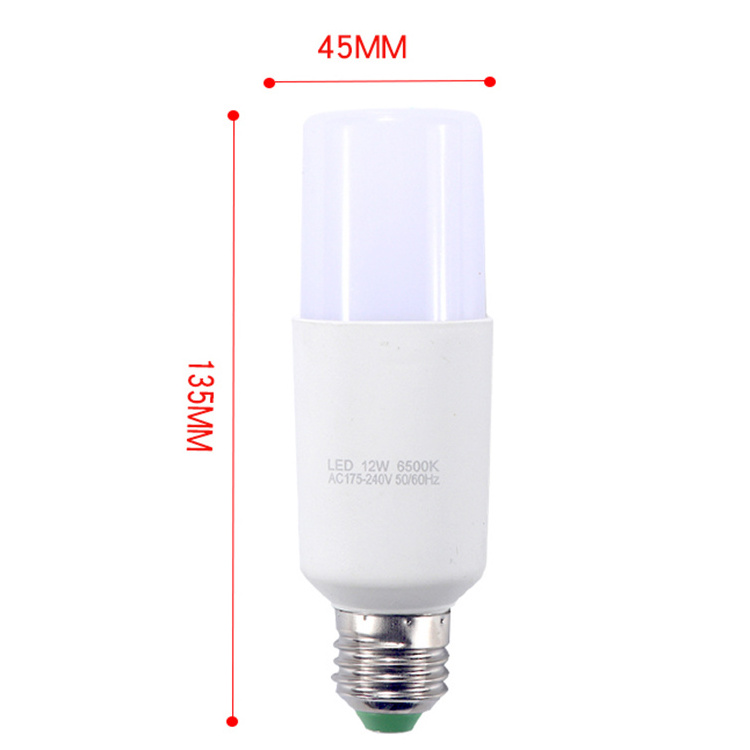 Popular 110v 230v 13W E27 Plastic white bulb 3000k 4000k  Aluminum lamp body rocket led stick bulb