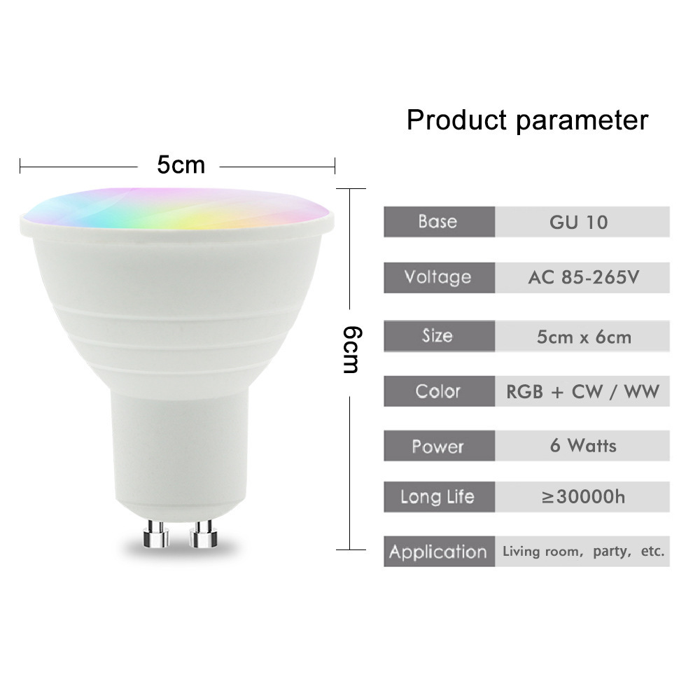 Zigbee Gu10 MR16 Zigbee mr16 smart bulb GU10 Led Motion Sensor Dmx Rgb Gu10 Led Spotlight Gu10 Smart Light