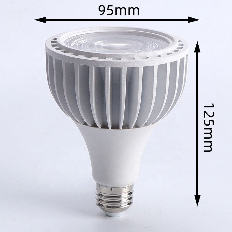 Aluminium Par30 Led Bulb Par38 Par30 Led Light 20W 35W 40W COB Dimmable Par30 Bulb Led Spotlight