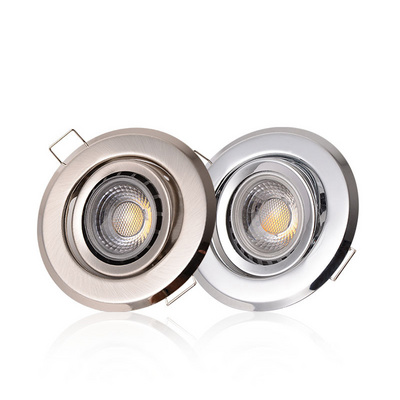 MR16 gu5.3  Fixed frame Gu10 module Downlight Fixture Housing gu10 rahmen Anti Glare Recessed Led Downlight fitting