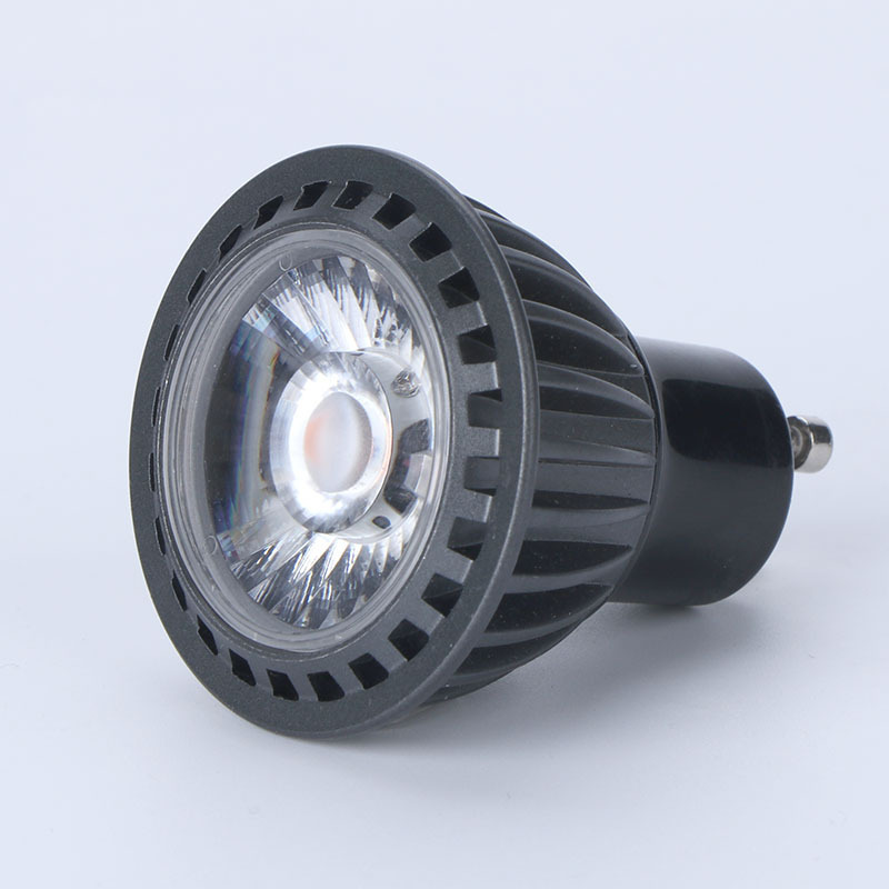 Black aluminium Led Gu10 5w 7w 4000k 2700k GU10 Light Bulb 90Cri 15 Degree Beam Angle Gu10 Led Spot Light