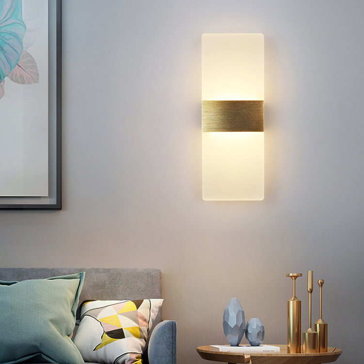 Modern Led Wall Light up down indoor living room reading wall bracket Light led acrylic Simplicity Decorative wall light