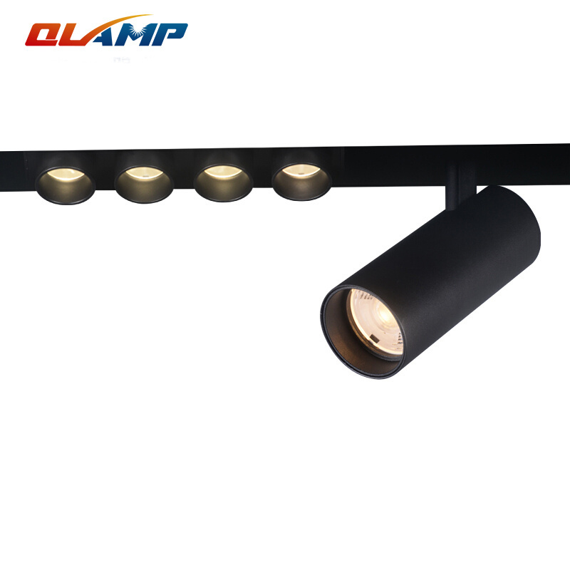 Magnetic Accessories parts Ceiling Corner L Shape Magnetic Lighting Fixture Magnetic  lamp holder aluminum 1m 2meter track rail