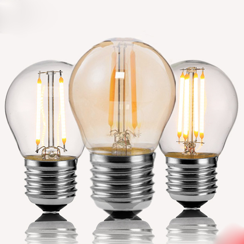 360 Degree g45 2W 4W 6W 8W High Quality Warm White Dimmable String Lighting Replacement LED Filament Bulbs Vintage Edison Lamp