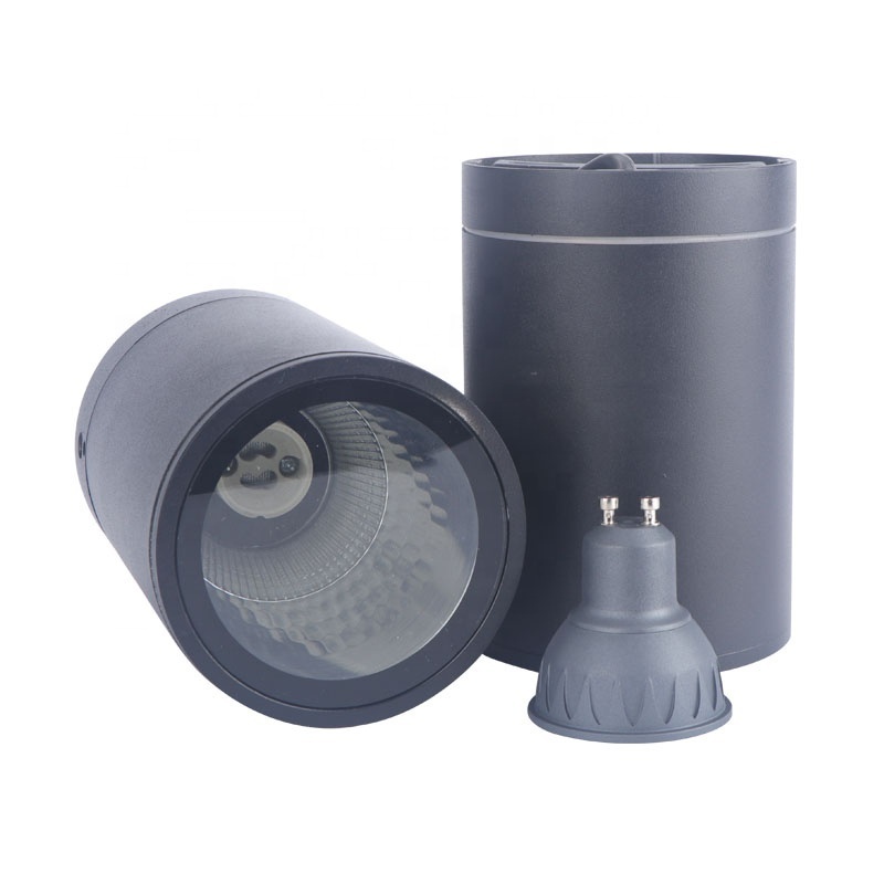 Outdoor Downlight IP65 Waterproof Surface Mounted GU10 Downlight LED Cylinder Suspended Dimmable COB Down Light