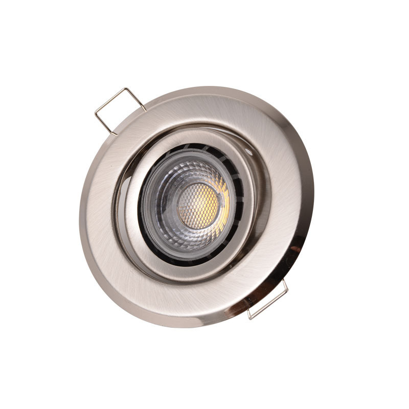 MR16 gu5.3  Fixed frame Gu10 module Downlight Fixture Housing gu10 rahmen Anti Glare Recessed Led Downlight fitting