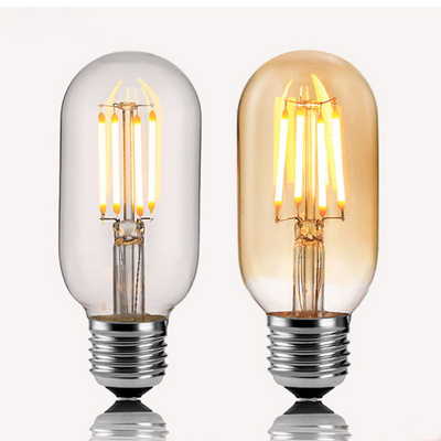 E26 E27 T45 6W Retro Led Dimmable Electric Edison Bulb Chandelier Light Bulb Vintage Filament Bulb