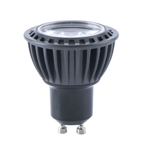 Black aluminium Led Gu10 5w 7w 4000k 2700k GU10 Light Bulb 90Cri 15 Degree Beam Angle Gu10 Led Spot Light