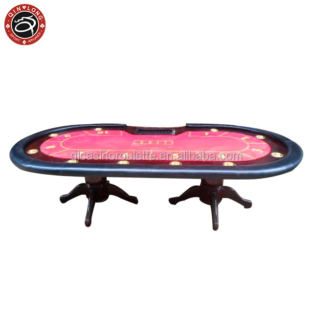 Casino Baccarat Blackjack Texas Poker chips Customize Luxury wooden casino roulette wheels game Poker Table LED