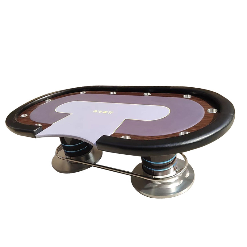 Luxury customization Texas Hold'em Baccarat table for casino poker Stainless steel tripod