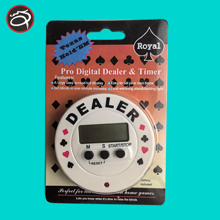 luxury texas holder's match dealer timer  dealer button for poker game