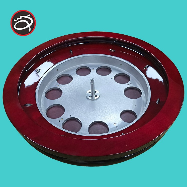 Luxury Casino Red color 32 inch Roulette Wheels with High quality Solid wood for  Professional Casino