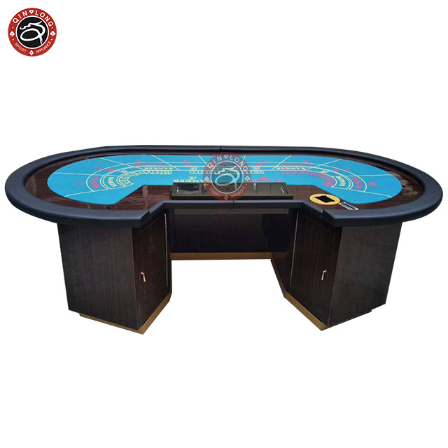 Luxury Texas poker table with New design stainless steel leg Baccarat Texas poker Casino Deluxe Customize