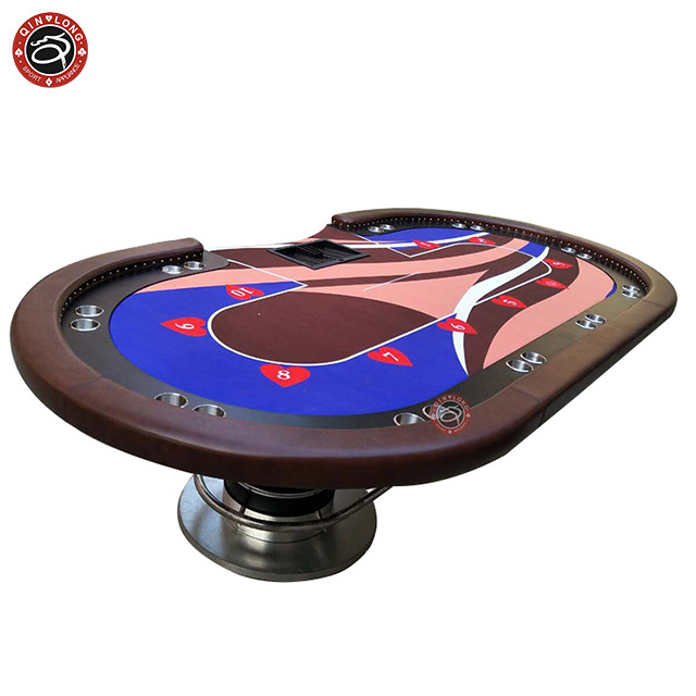 10 player Luxury Texas Poker Table Casino Poker chips Customize electronic LED Professnional Clay Iron ABS Brass