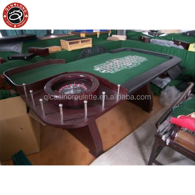 Baccarat Blackjack Texas Poker chips Customize Luxury wooden casino roulette wheels game tables