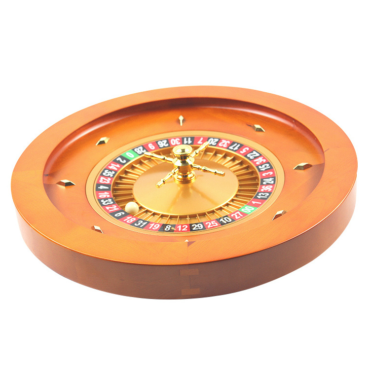 Baccarat Texas Poker Blackjack Gambling Products High quality Solid wooden 20 inch Solid Wood Professional Casino Roulette Wheel