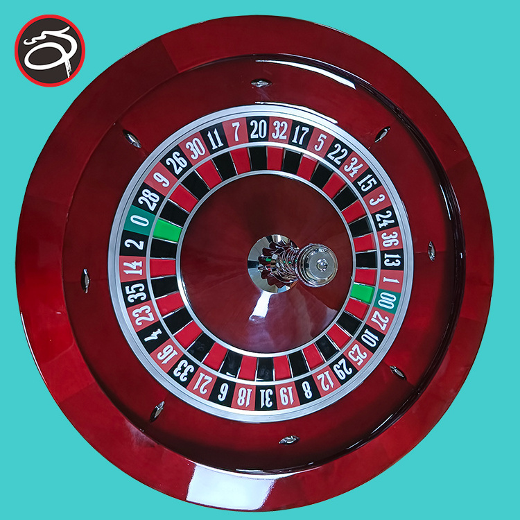 Luxury Casino Red color 32 inch Roulette Wheels with High quality Solid wood for  Professional Casino