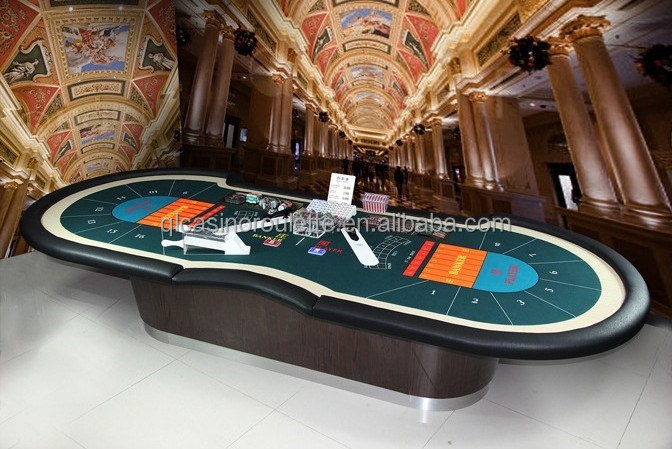 Luxury baccarat table Casino High quality Deluxe Professnional roulette wheels electronic LED Poker Customize