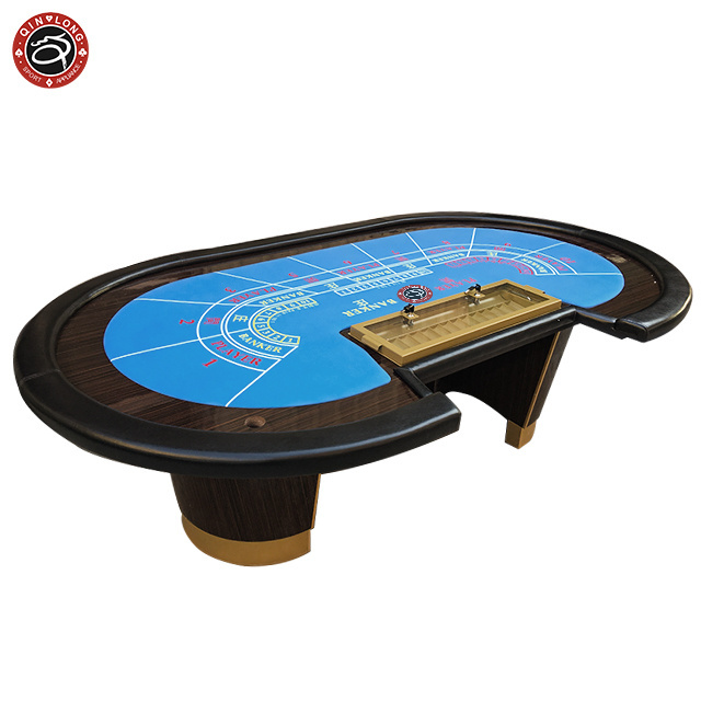 Luxury baccarat table Casino High quality Deluxe Professnional roulette wheels electronic LED Poker Customize