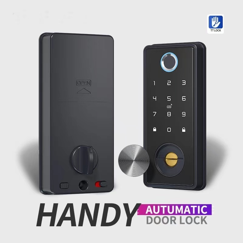 European Style Smart Home TTlock Tuya Remote Control Biometric Code Card Fingerprint WIFI Door Lock