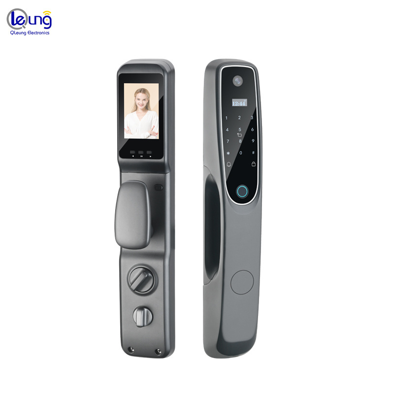 S907MAX New Available Fingerprint Lock Tuya APP Camera Password RFID Card Smart Electronic With 2 Screen Door Locks