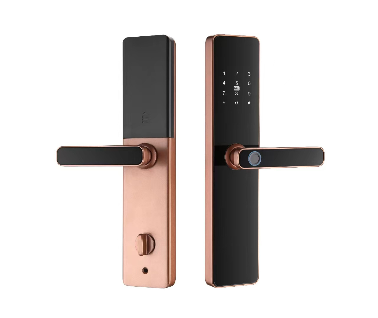 S819 Smart Fingerprint Lock Door WiFi Tuya TTlock Zigbee Digital Password Key Card  Home Door Lock