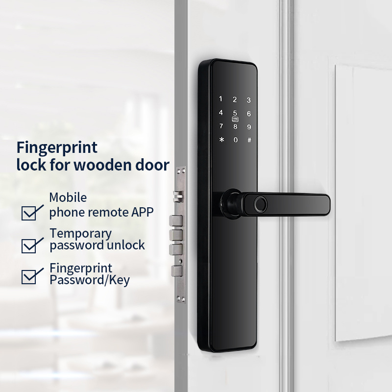 Factory Price S819-2 TTlock Tuya Zigbee App Smart Locks Fingerprint Key Password Card Digital Door Lock