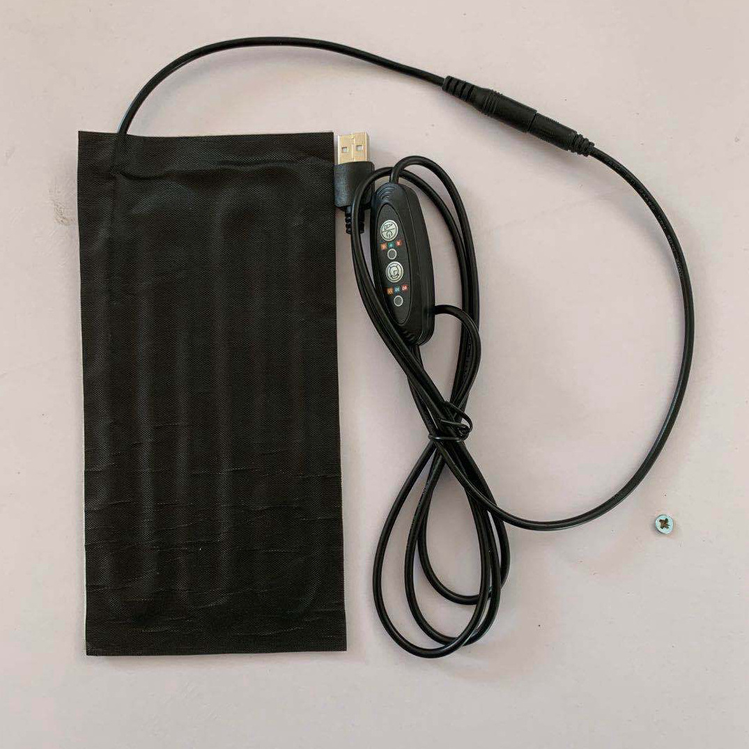 Custom warmer small rechargeable battery power 5v USB heat pad for ski gloves shoes