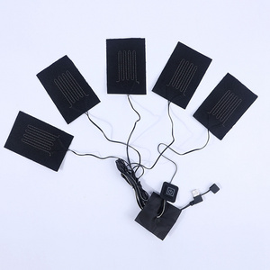 high quality 5v usb carbon fiber non-woven heating pad for clothing vest