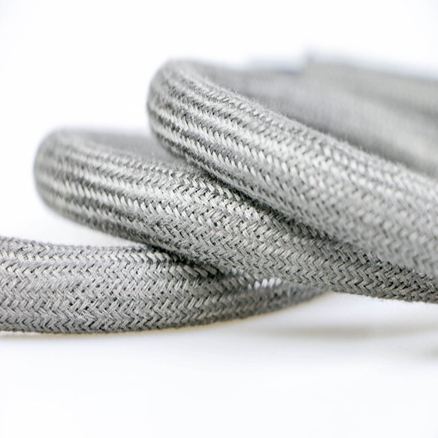 Hook And Loop Braided Stainless Steel Fiber Expandable Flex Braid Wire Cable Sleeve for Wire Protection